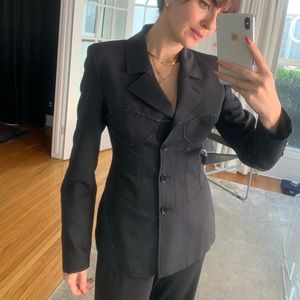 ZARA black blazer / jacket corset style